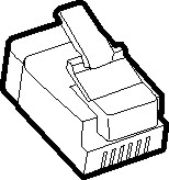 an RJ11 adapter plug