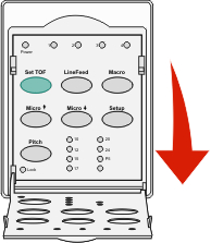 art of control panel with the top layer down
