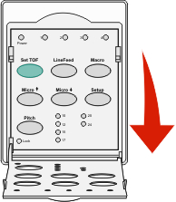 art of the control panel with the top layer down