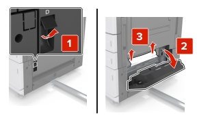 A D ajtó nyitva van.