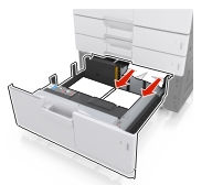 Az elakadt papír eltávolításra került az opcionális tálcából.