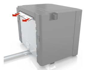 Az elakadt pap&iacute;r elt&aacute;vol&iacute;t&aacute;sra ker&uuml;lt a 3000 lapos t&aacute;lca h&aacute;tulj&aacute;r&oacute;l.