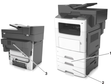 A fully configured printer model