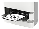 Для выполнения двусторонней печати фирменные бланки следует загружать лицевой стороной вниз, верхним краем к принтеру.