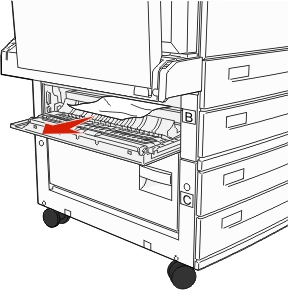 remove jam from Door B