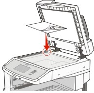 loading the scanner glass