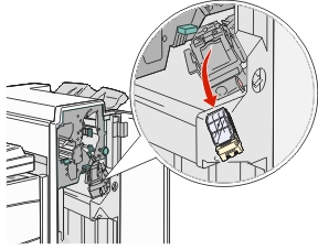 remove the staple cartridge colored tab