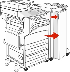 open staple finisher door