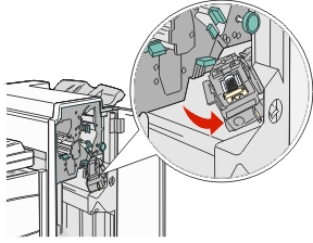 move the staple holder