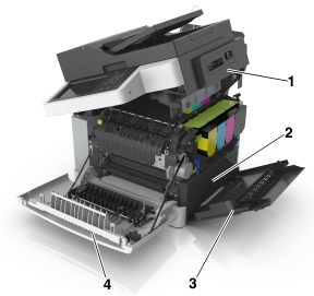 Parts of the printer