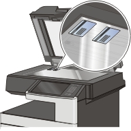 Placement of two cards on the scanner glass