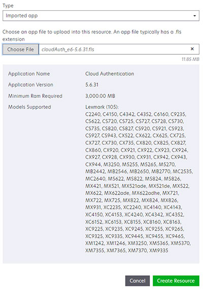 A screenshot for Choose File option.