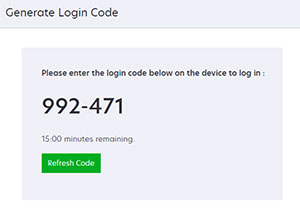 A screenshot of the login code.