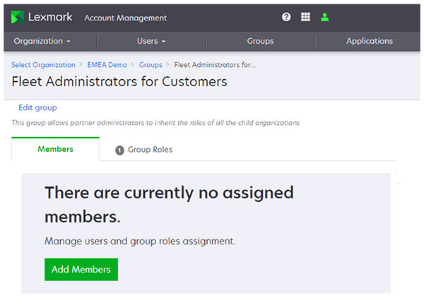 A screenshot of the Add Members option.