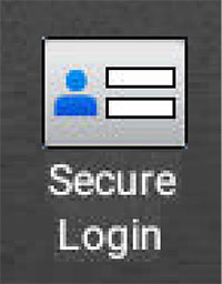 A screenshot of the Secure Login icon on the control panel.