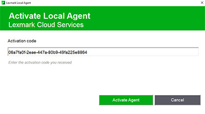 A screenshot of the Activate Agent option.