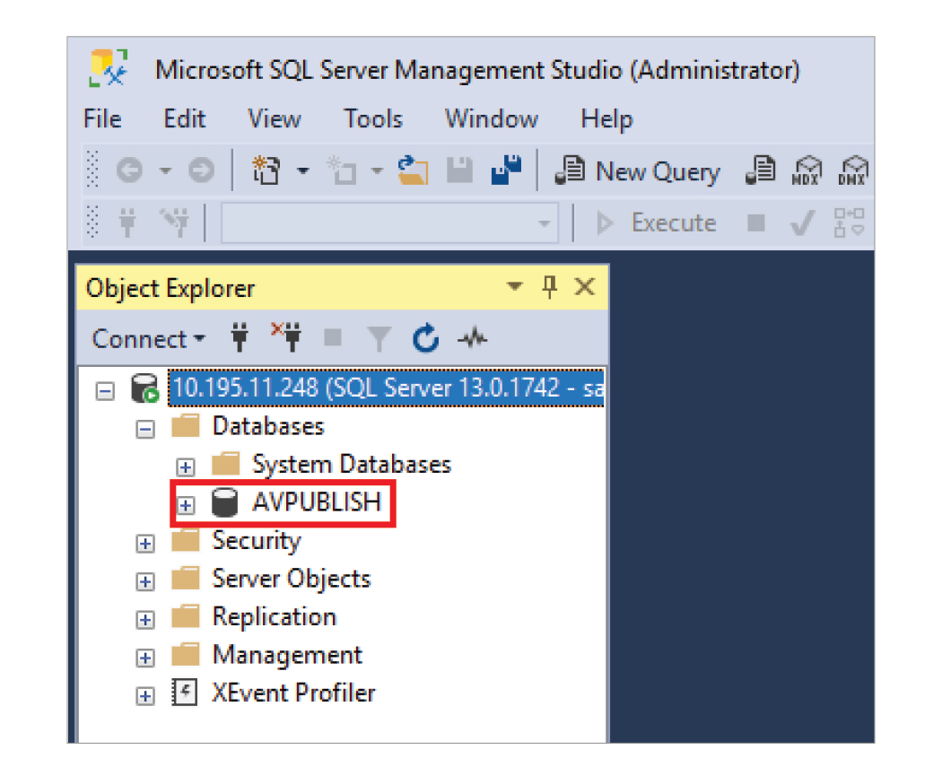 A screenshot showing that the database is installed successfully.