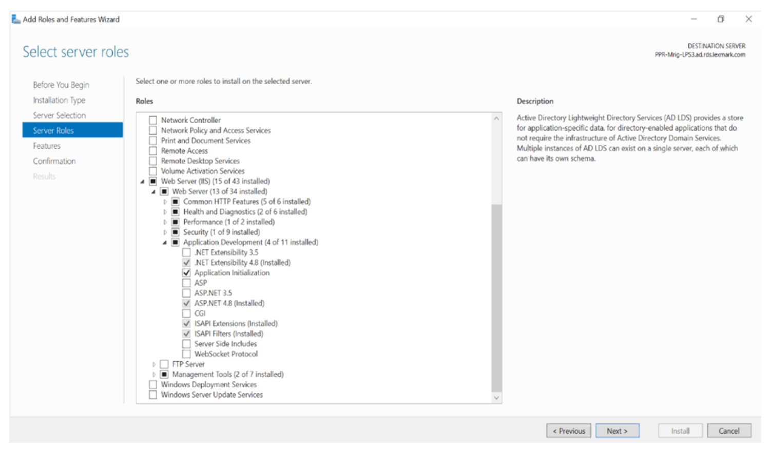 A screenshot of the options you need to enable in the Application Development section.