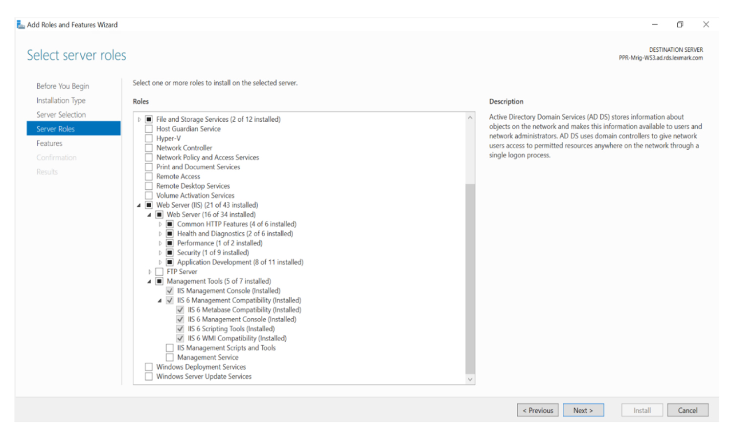 A screenshot showing the enabled option in the Web Server section.