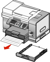 remove paper jam in tray 2