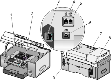 back of the printer