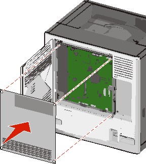 picture shows insertion of system board tray