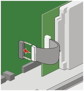 attaching hard drive cable