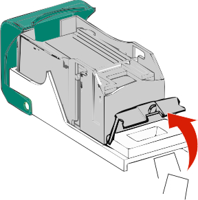 open the staple guard