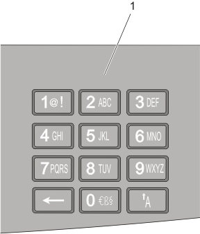 alphanumeric keypad