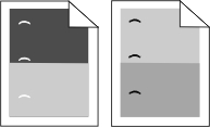 A page with repeating defects