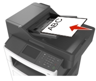 In die ADZ eingelegtes Papier
