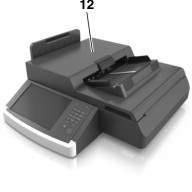 Possible jam areas in the scanner