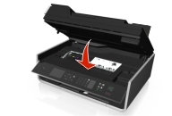 the printer being closed