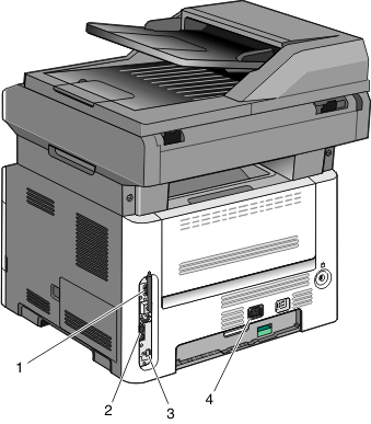 printer base rear ports