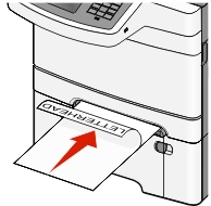 load letterhead into manual feeder