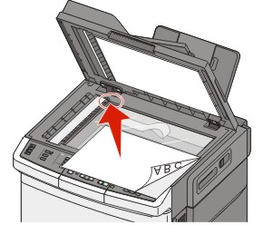 loading the scanner glass