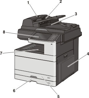 graphic of the basic model printer